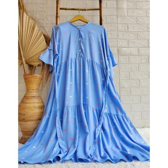 Daster Rayon Busui Ld 130 Daster Big Size Jodha Motif Diskon