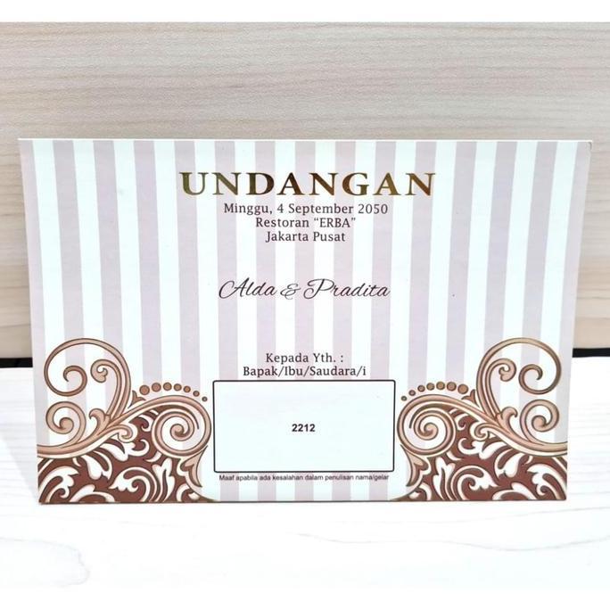 Undangan Blangko kosong ERBA 2212 isi 100 Lembar