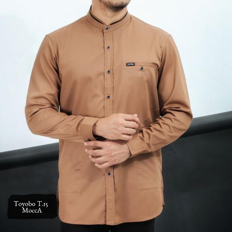 ZELVESSA KEMEJA KOKO KURTA SAVIQ LENGAN PANJANG KATUN TOYOBO MURAH