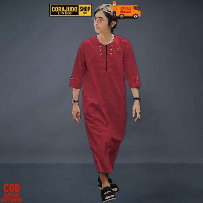 Termurah Kawan Muslim - Jubah Pria Dewasa/Gamis Pria Dewasa/Jubah Gamis Pria Kawan Muslim Bahan Katu