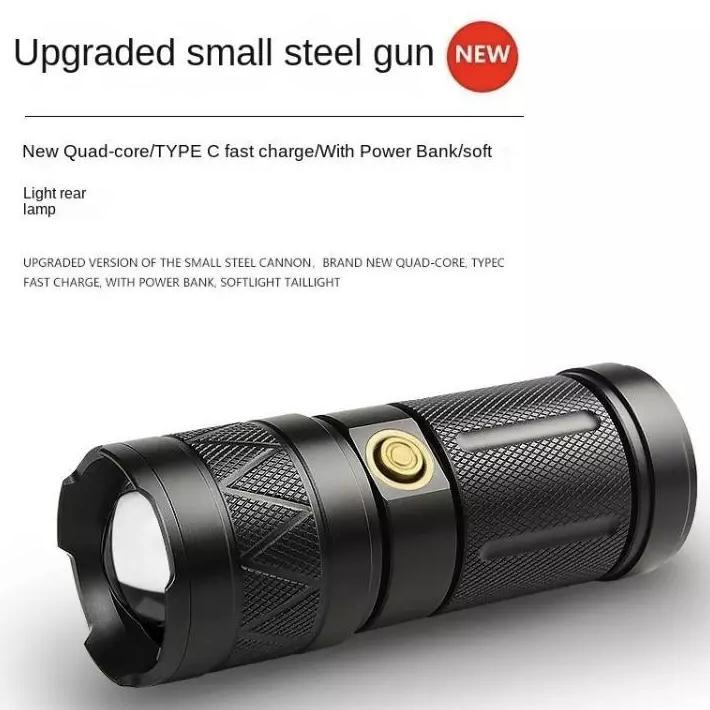 S68A Senter Terang/Senter Led Tahan Lama/Senter Jarak Jauh/Senter Zoom/Senter Led Zoom Super Terang/