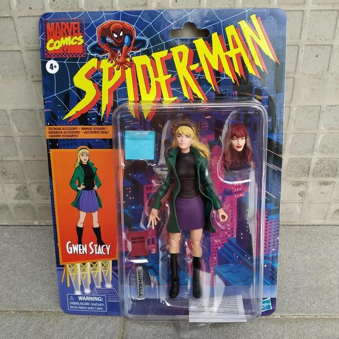 HASBRO MARVEL LEGENDS RETRO GWEN STACY SPIDERMAN SPIDER-MAN