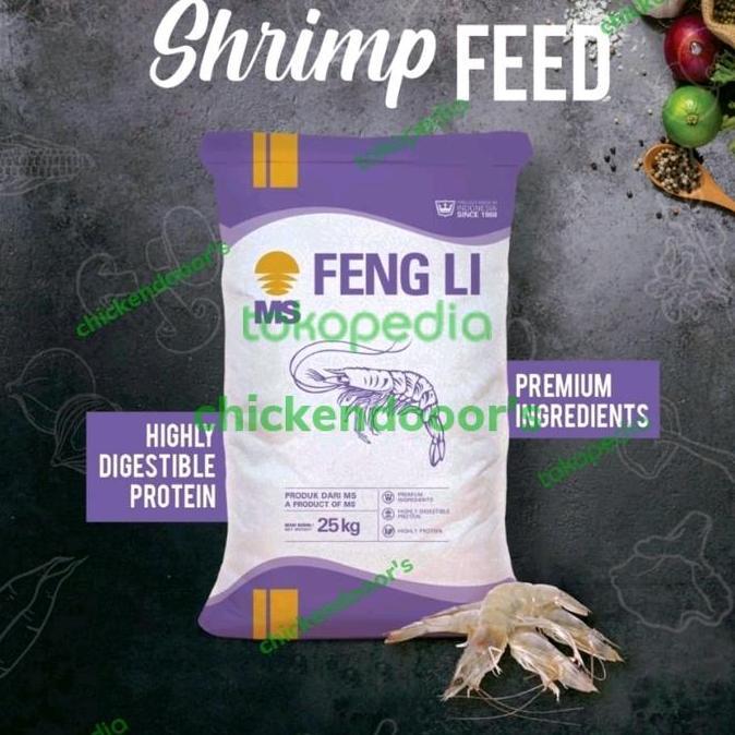 Sakana- Feng Li 3 M Fengli 3M Sinking Food Pelet Udang Lobster Air Tawar 1/2Kg Pelet Tenggelam Tingg
