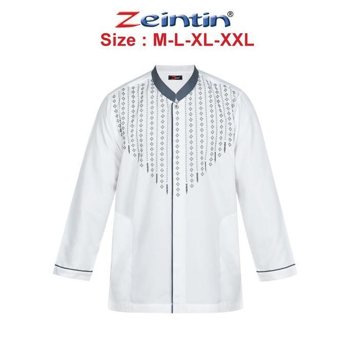 Zeintin - Baju Koko Dewasa Lengan Panjang Terbaru Bahan Katun Microtex AT Muslim Pria   Kurta Atasan