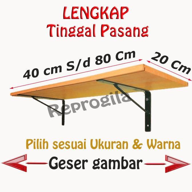 Rak dinding tempel / rak dinding aesthetic / Ambalan dinding / Meja dinding tempel tembok