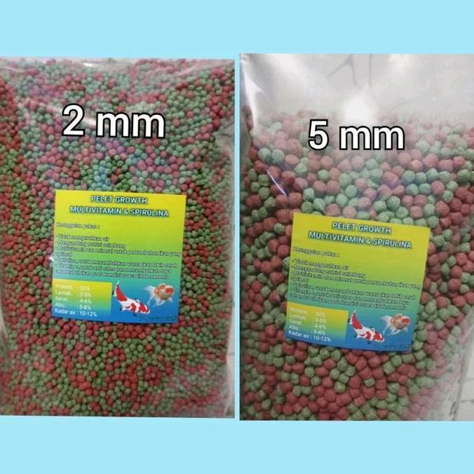 Sakana- Pelet Growth Multivitamin Dan Spirulina 1Kg / Pelet Growth / Pelet Ikan / Pelet Koi / Pelet 