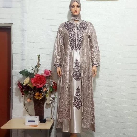 Gamis tile bordir full aldania