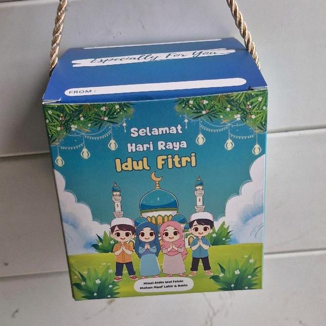 Iyakirim- 10Pcs Box Lebaran Mini 10X10X11Cm Box Lebaran 1 Jar 400Ml Box Lebaran 1 Jar 500Ml Box Leba