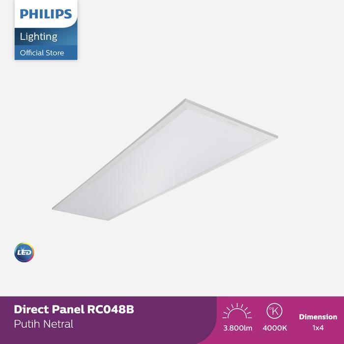Philips Lampu Panel LED RC048V LED38 840 30x120 Putih Netral 120 Cool Daylight Sudut Cahaya 3800lm 4