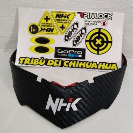 TERBARU spoiler helm nhk Rx9 carbone + stiker visor print cut nhk