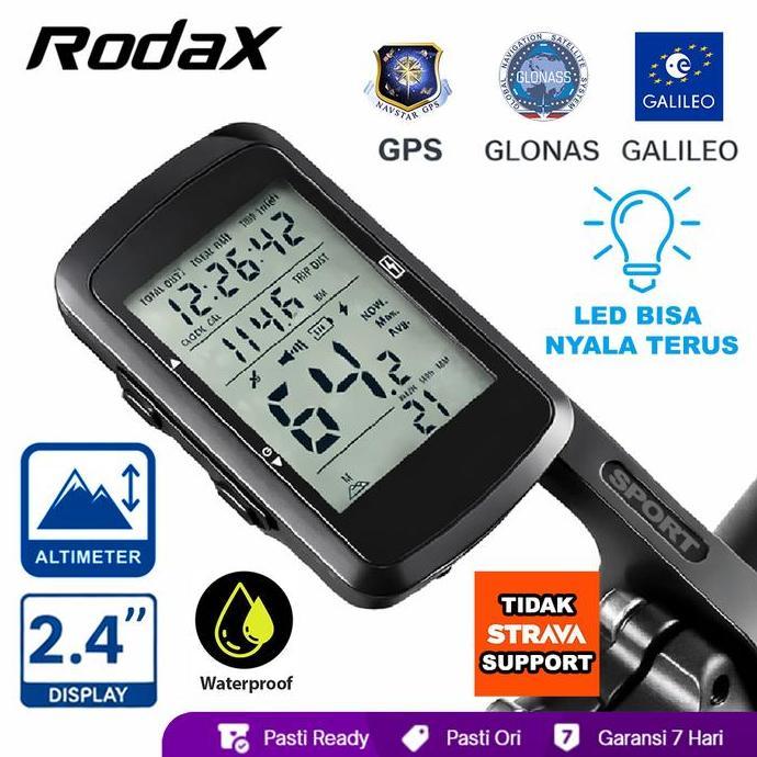 RODAX TRIVX GPS SPEEDOMETER ALTIMETER WATERPROOF USB C CHARGING CYCLING ODOMETER RECHARGEABLE BARFLY