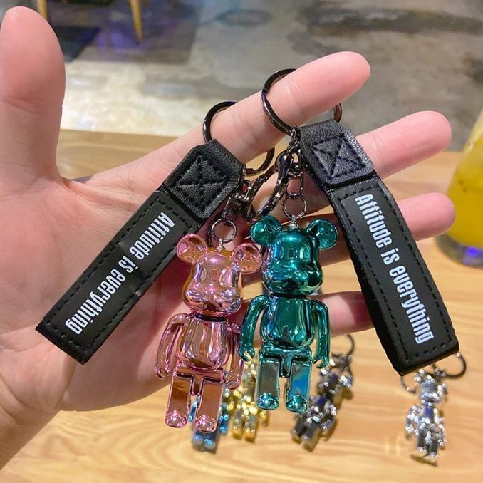 VINEX ~ Gantungan Kunci Tas 3D Violent BEAR Acrylic Boneka Lucu Keychain Beruang Lucu Boneka Unik