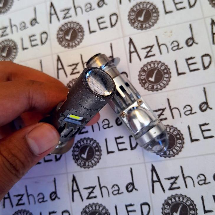 NEW DEALS Lampu LED H6 Mini BiLED CR7 20 Watt ACDC Motor Bebek Metik Cut Off Bluelens Mini Projie Be