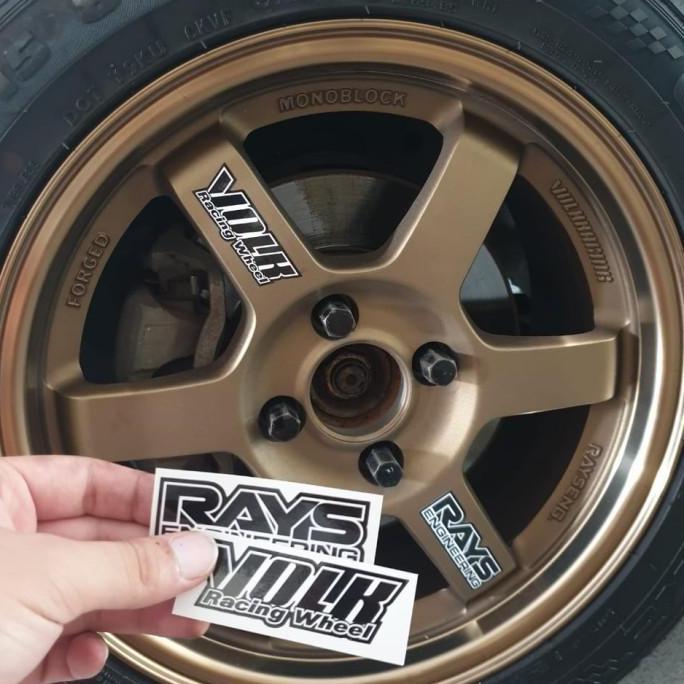 Sticker velg VOLK RAYS TE37 like original decal
