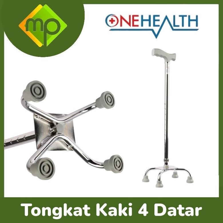 Tongkat Kaki 4 Datar  Alat Bantu Jalan Orang Tua  Tongkat Orang Tua