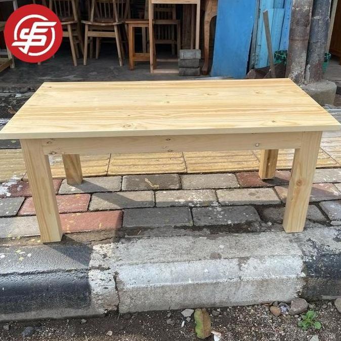 meja belajar lesehan kayu