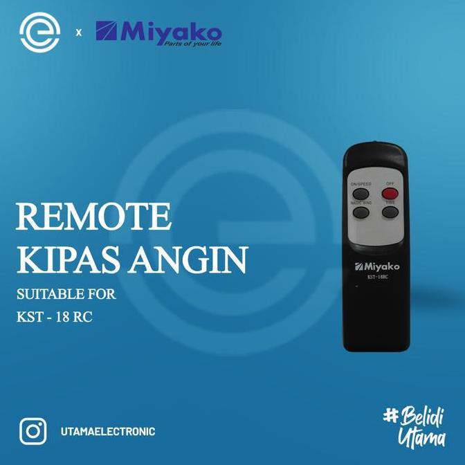 Miyako Spare Part Remote Control Kipas Angin - Hitam