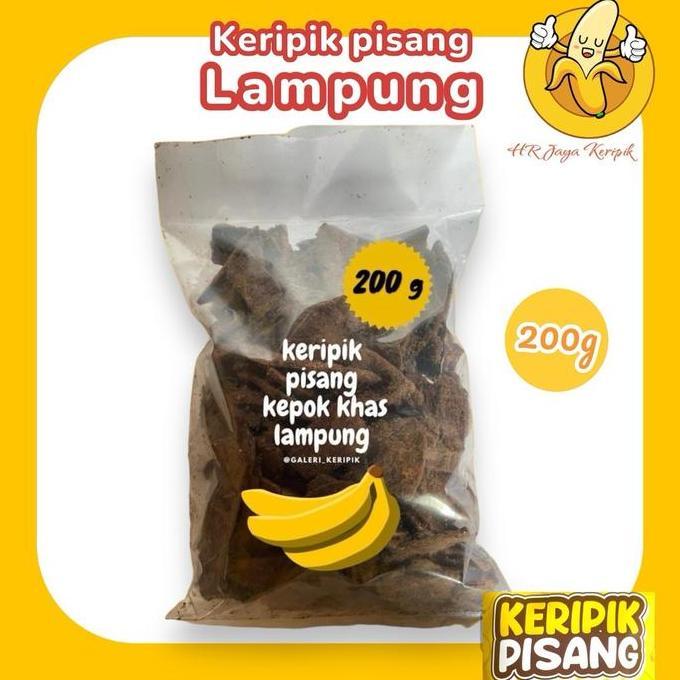 SNACK SERBAGUNA PROMO 200 GRAM KERIPIK PISANG KEPOK COKLAT DAN ANEKA RASA KHAS LAMPUNG MURAH SNACK F