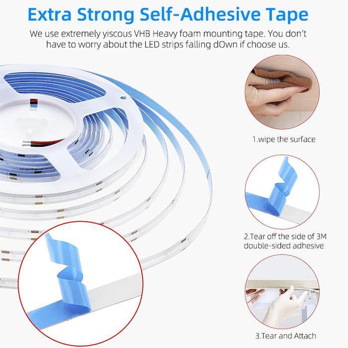 TRIPLEDI LED Strip COB RGB 10 Meter 8100 LED WiFi Bluetooth Alexa Google Assistant Home Smart Lightn