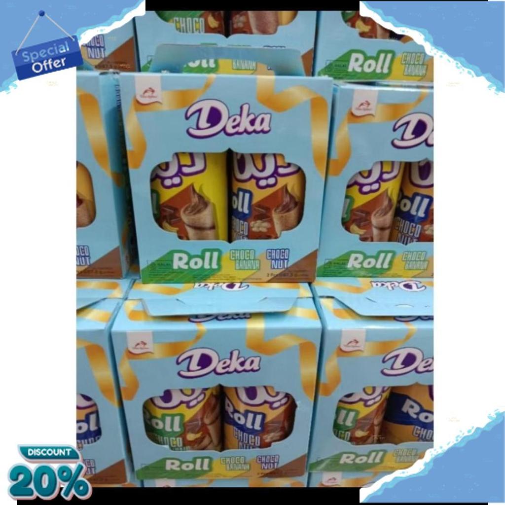 Exclusive Deka Dua Kelinci Wafer Roll 1 Paket Isi 2 Kaleng Kue Parcel Gift Lebaran Hampers 2In1
