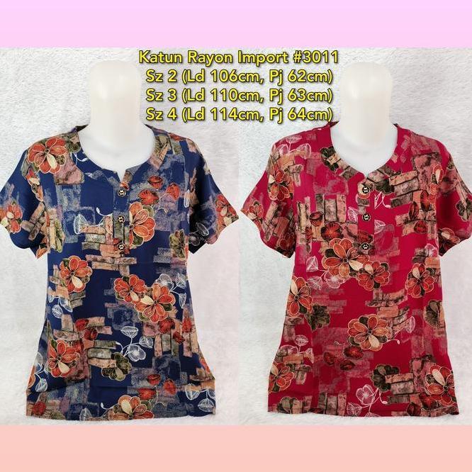 Blouse Katun Rayon Blouse Katun Rayon Wanita Wanita/Baju Atasan Ibu-Ibu 300