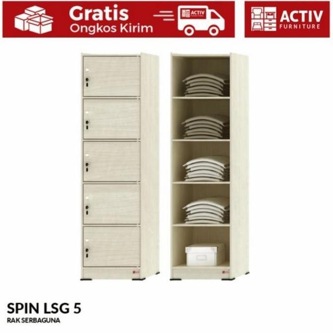 Terlaris Lemari Serbaguna 5 Susun Kayu / Loker Kayu Susun 5 / Kabinet Kayu