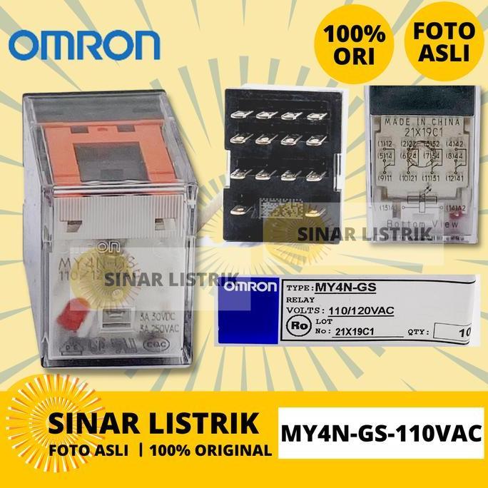 Omron Relay My4N-Gs-110Vac My4N Gs 110Vac 14Pin Promo