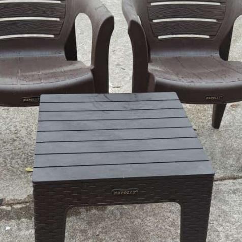 1Set Meja Kursi Napolly / Meja Kursi Teras Pw 678