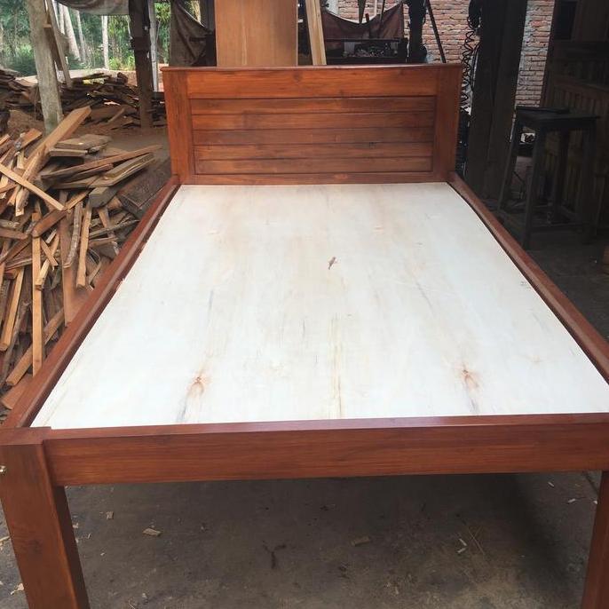 Terlaris Divan/Dipan Kayu Jati Ukuran 120X200 Untuk Springbed