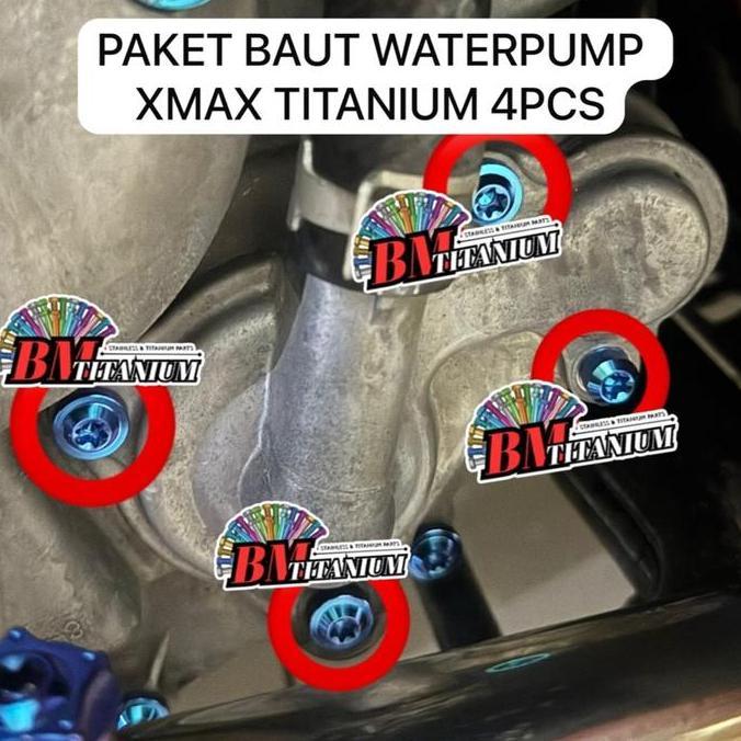 Baut Waterpump Xmax Titanium Baut Waterpump Xmax Old