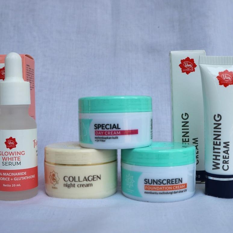 Paket Viva Glowing Jerawat Berminyak Oily Acne / Flek Hitam Kusam Dark Spot Anti Aging Normal