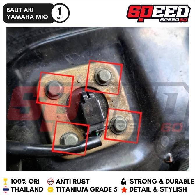Titanium Probolt Baut Titanium Probolt Baut Aki Yamaha Mio Grade 5