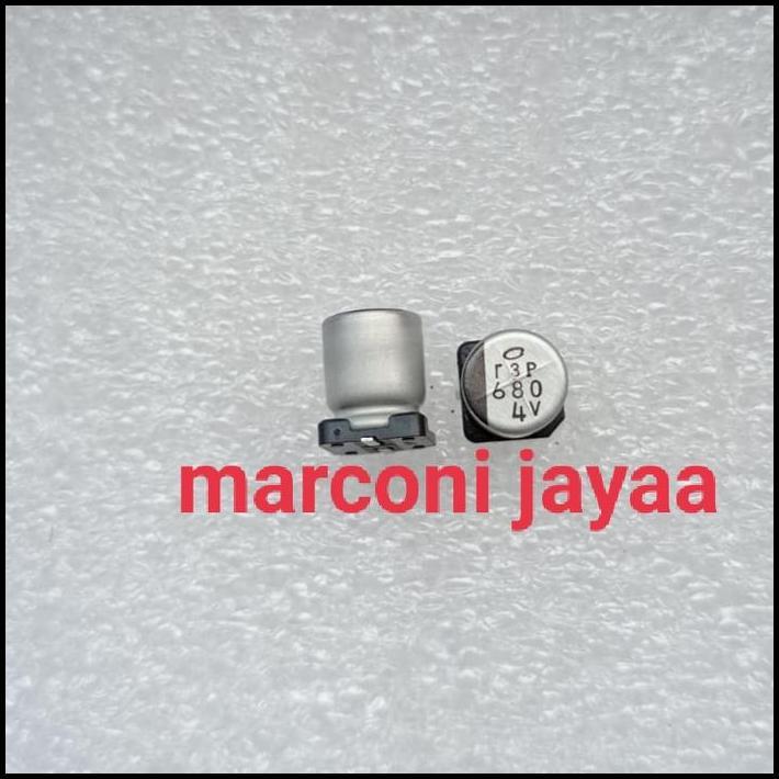 TERLARIS KAPASITOR SMD 680UF 4V 8X10MM !!!!