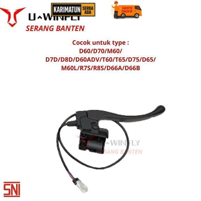 Sale Uwinfly Handle Rem Handel Rem Sepeda Listrik Original D60/D70/M60/ D7D/D8D/D60Adv/T60/T65/D75/D