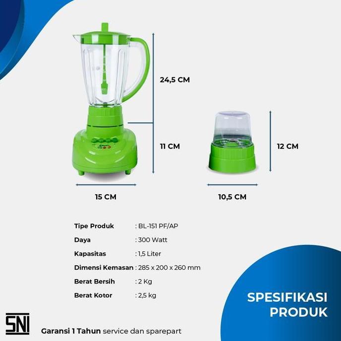 MIYAKO BLENDER BL151 PF / BL 151 PF / BL-151 PF / BL 151PF (PLASTIK /