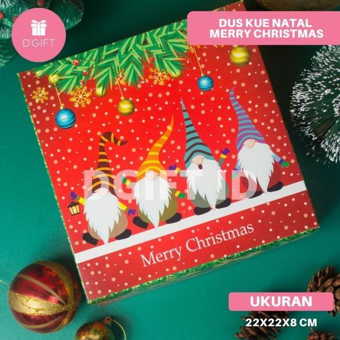 Box Natal 22x22 Dus Natal Kue Kering Christmas Packaging Kue Hampers