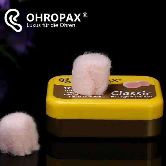 6 Pasang Ohropax Colokan Telinga Lilin Penyumbat Telinga Nyaman