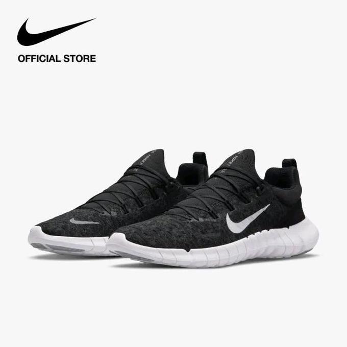 Terlaris Sepatu Lari Pria Nike Free Rn 5.0 Next Nature Black White Original Bnib