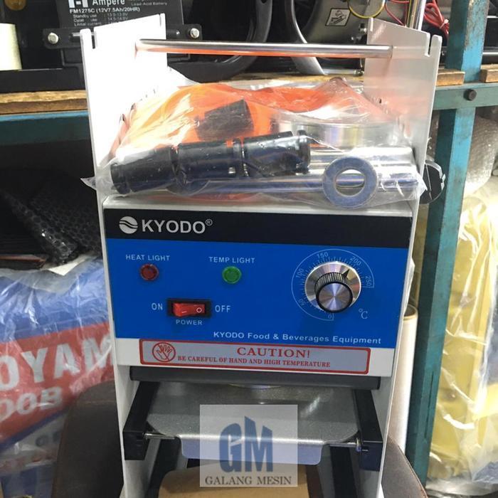 Mesin Cup Sealer Kyodo Alat Press Gelas Plastik 12-22 Oz Jus Boba Teh