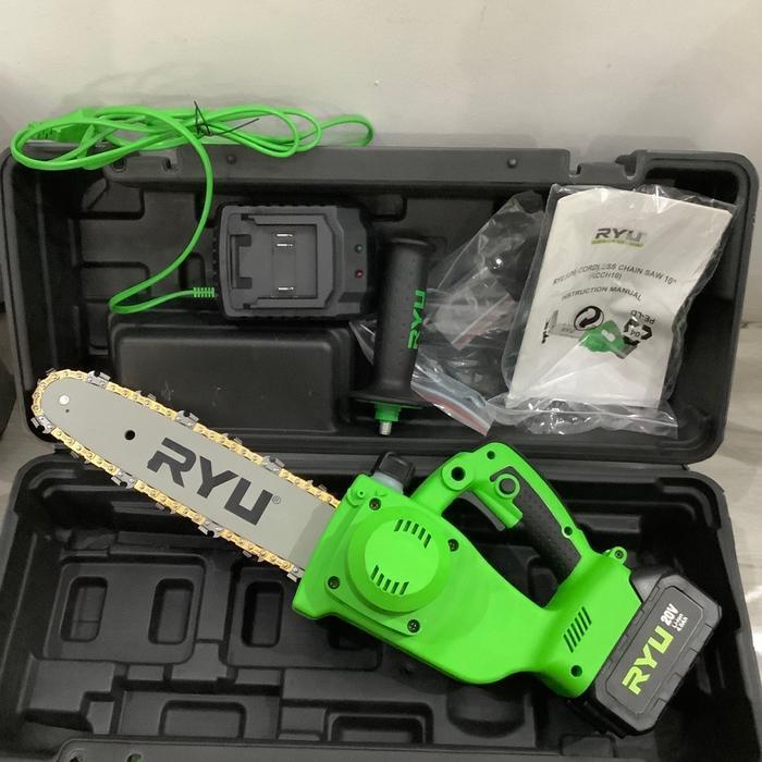 Rcch 10 ryu cordless chainsaw chain saw cas 10 in inchi