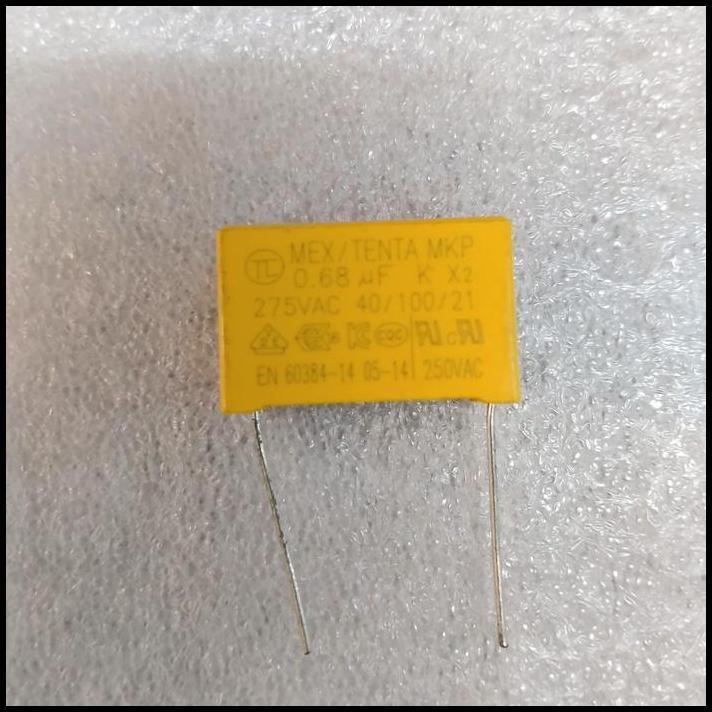 DISKON KAPASITOR MKP 0.68UF 275V 27X17MM 