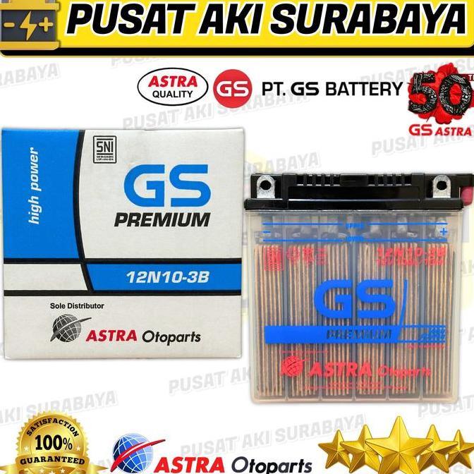 Promo TERBARU GS ASTRA 12N10 3B 12V 10AH PIAGGIO PX 150 200 EMERGENCY LAMP MERCY GENSET STRUM IKAN T