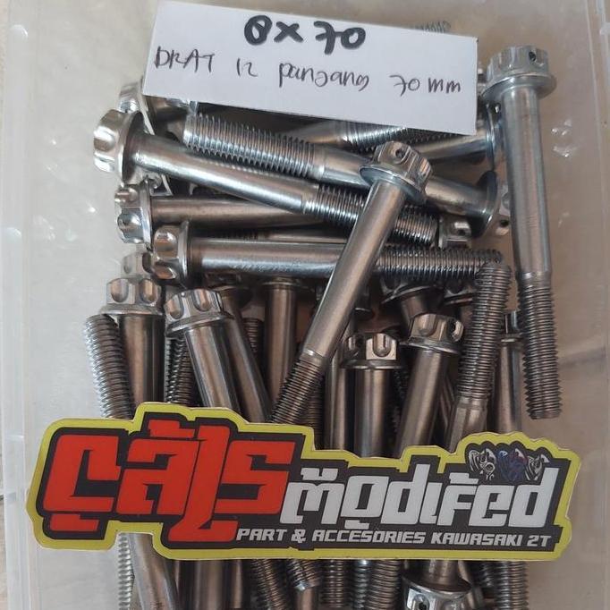 Baut Probolt Stainless 8X70Mm Drat 12 Panjang 7Cm Ori Compayu Nakhom Baru