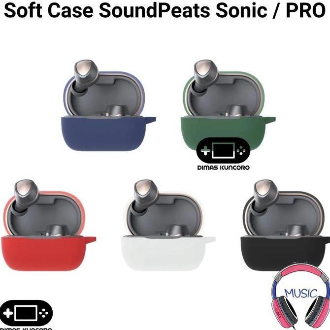 SOFT CASE SOUNDPEATS SONIC / PRO SILICONE SILIKON TWS COVER PROTECTOR NOISE REDUCTION