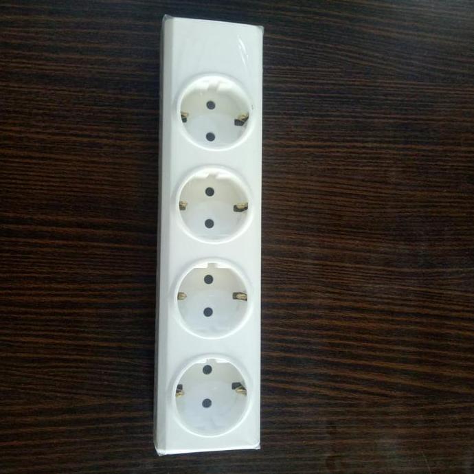 STOP KONTAK BROCO 4 LUBANG TERMINAL KUNINGAN READY