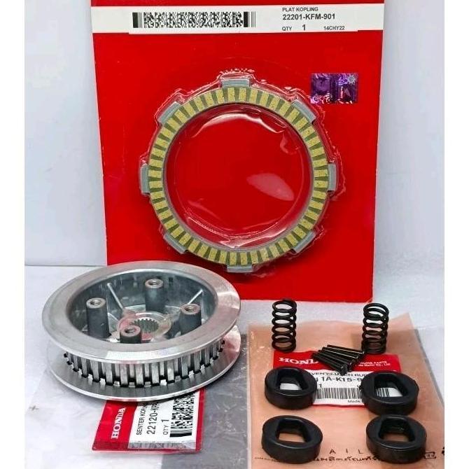 PAKET RUMAH KOPLING KPP/K15 3ITEM RUMAH KOPLING+KAMPAS KOPLING+KARET KOPLING CB150R OLD CB150R STREE