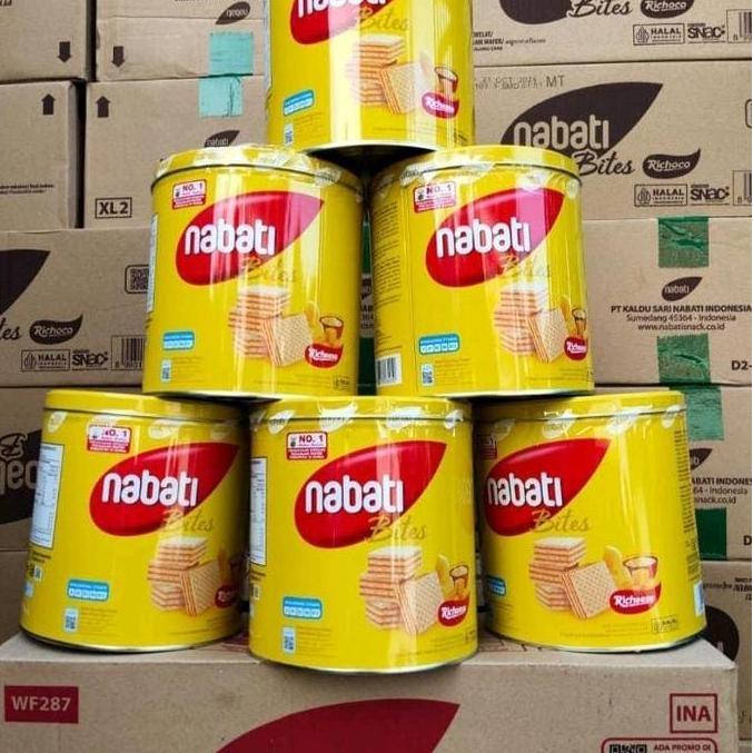 Nabati Wafer kaleng 1 dus keju ds