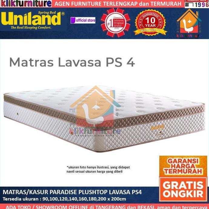 Kasur / Matras Paradise Plushtop LAVASA PS4 Uniland Springbed