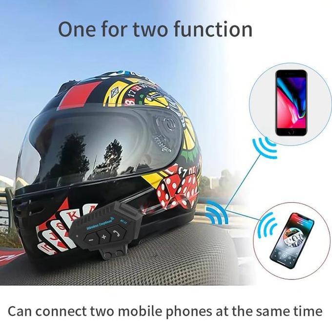 Headset helm Intercom Headset Bluetooth Helm Motorcycle  Intercom Helm Bluetooth Waterproof IPX6