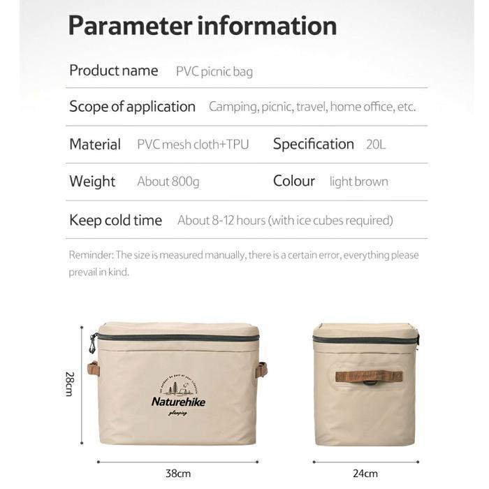 TAS COOLER BAG INSULATION NATUREHIKE NH20SJ043 PORTABLE COOLER ICE BAG